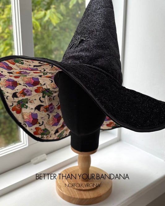 Midnight Sparkle Vintage Witches Hat